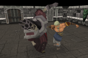 Thok punching Bone Face