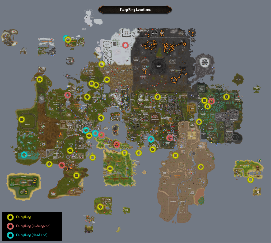 Map:Fairy Rings | RuneScape Wiki | Fandom