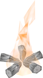 Cursed willow log fire