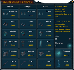Starlight ore interface