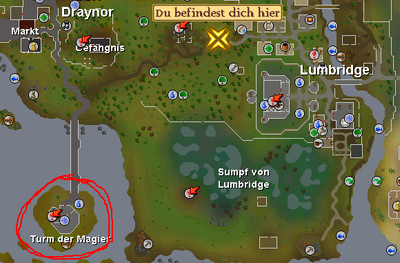 Lage des Turms der Magier