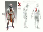 Defiant old man concept art