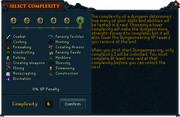 Dungeoneering complexity select