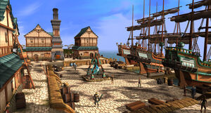 Porto do jogador visto em HTML5