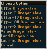 Item Lending right click options