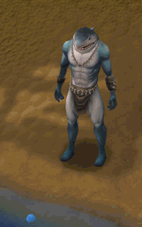 Fishing animation (Shark outfit)