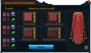 Max cape customiser