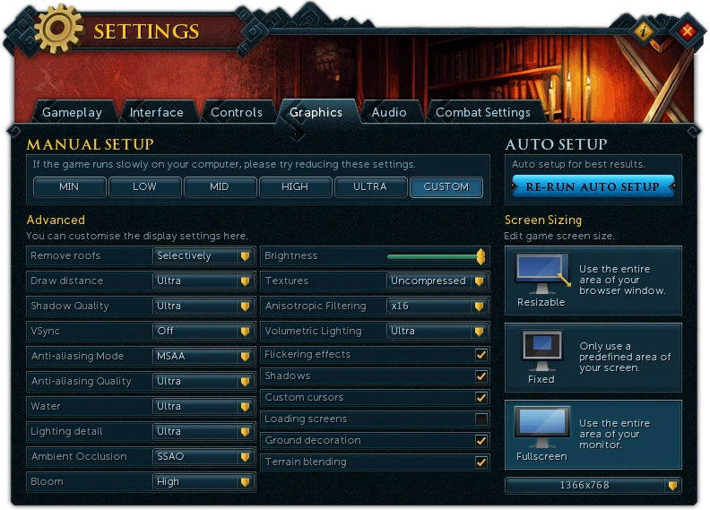 Graphics settings RuneScape Wiki FANDOM powered by Wikia
