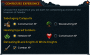 Commendation configure interface