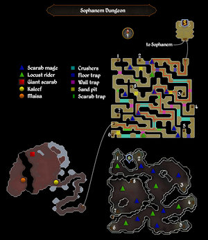 Sophanem Dungeon map