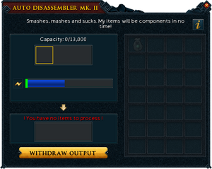 Auto disassembler mk. II interface