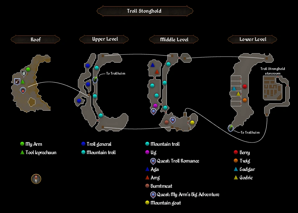 Map Troll Stronghold RuneScape Wiki FANDOM Powered By Wikia