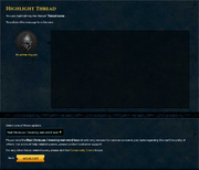 Forum highlight function