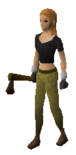 Equipped Bronze Axe