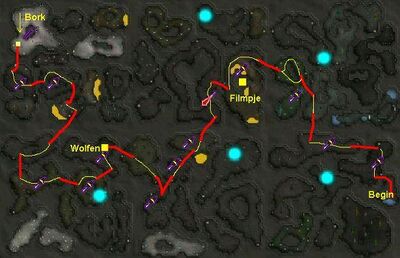 Hunt for surok route
