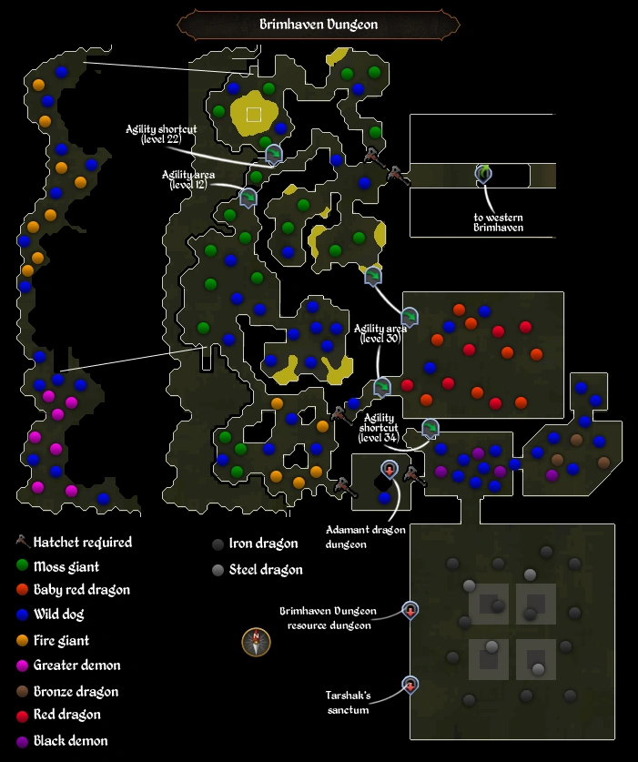 MapBrimhaven Dungeon RuneScape Wiki FANDOM powered by Wikia