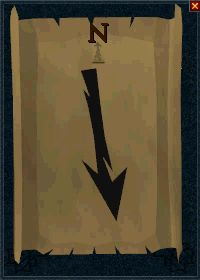Spinning compass clue