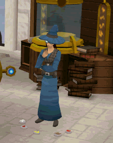 Runecrafting guild playing with runes