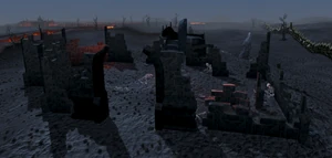 Demonic ruins view