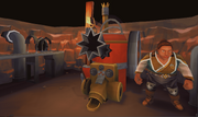 Egg-combining machine