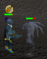 Warrior fighting revenant
