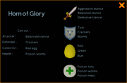 Horn of Glory interface