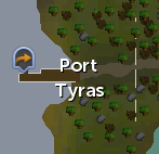 Port Tyras map