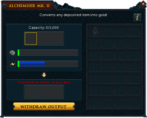 Alchemiser mk. II interface