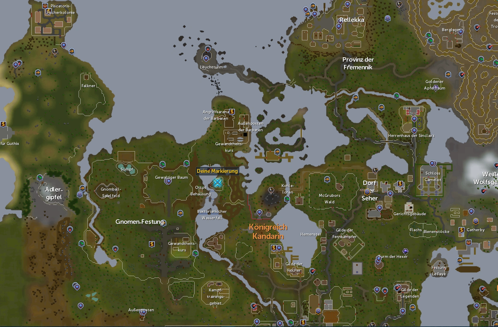 Bild - Wasserfall-Abenteuer Start Karte.png | RuneScape Wiki | FANDOM