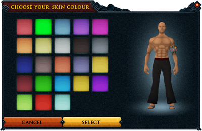 Chameleon extract colour select