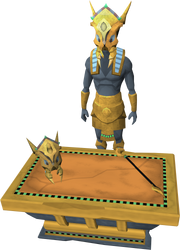Scabaras statue