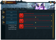 Hero (Completionist) interface