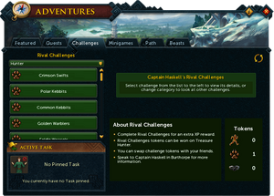 Rival challenges interface