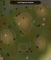 Crest fragment locations