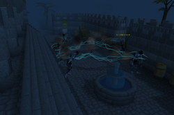 Shield blasting zombies