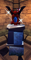 Sapphire statuette plinth