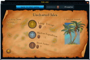 Uncharted Isles interface