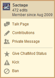 Chat menu