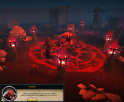 Drawing a blood circle for Delrith
