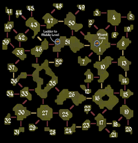 Runespan lower level map numbered