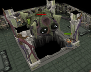 Thok fighting Shadow forger