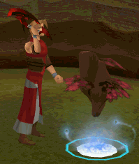 Chopping divine tree