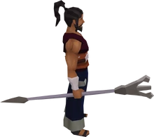 Gravite staff equipped