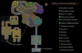 Masmorra de Extermínio de Sophanem (interior) mapa