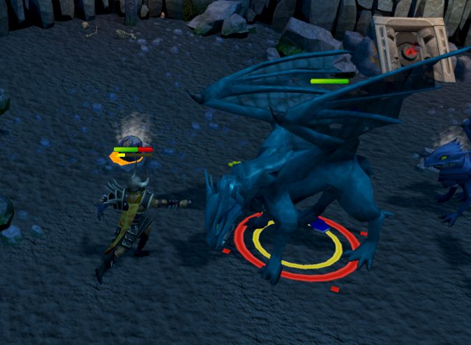 killing blue dragons runescape