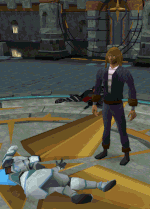 Player using the Wand