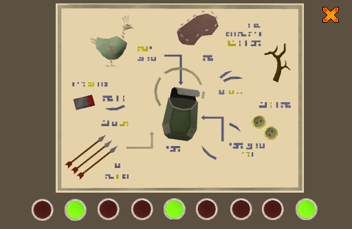 Translated notes menu