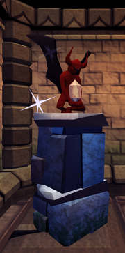 Diamond statuette plinth