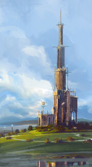 Arte Conceitual da Torre dos Magos.