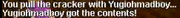 Early cracker message